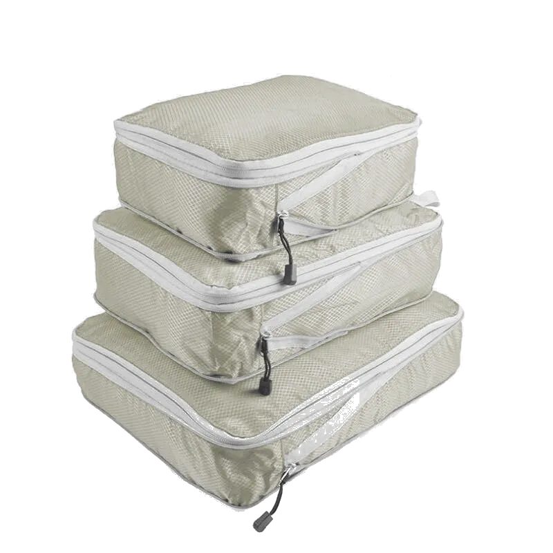 Avoro Compression Packing Cubes in Creamy White