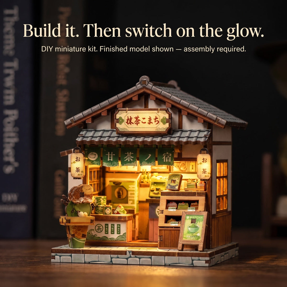 Avoro Kyoto Matcha Cottage glowing DIY miniature kit ad