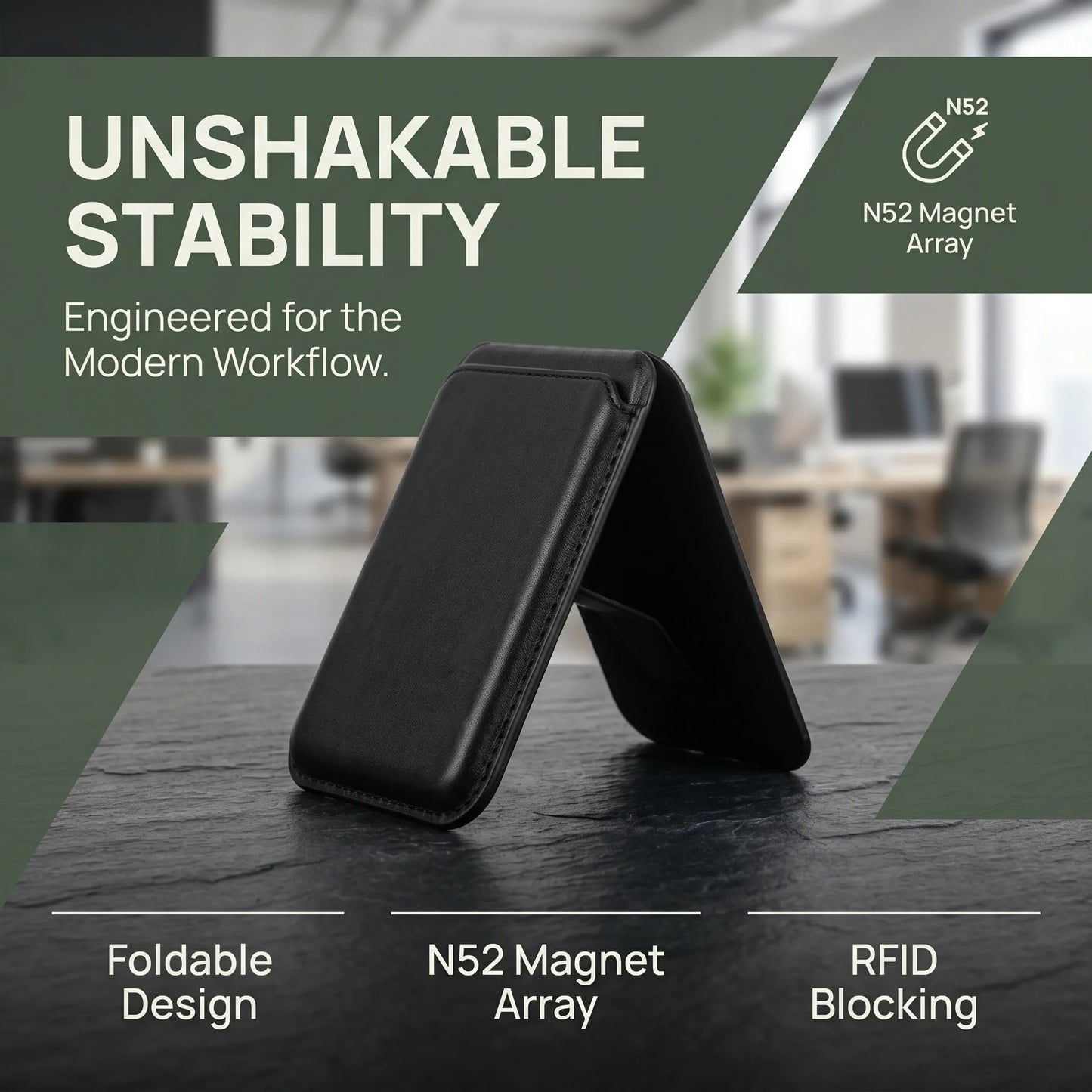 Avoro Magnetic Wallet Stand