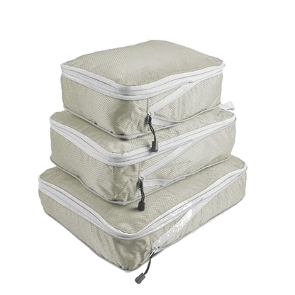 Avoro Compression Packing Cubes in Creamy White