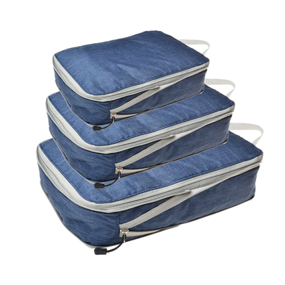 Avoro Compression Packing Cubes in Frosted Navy Blue